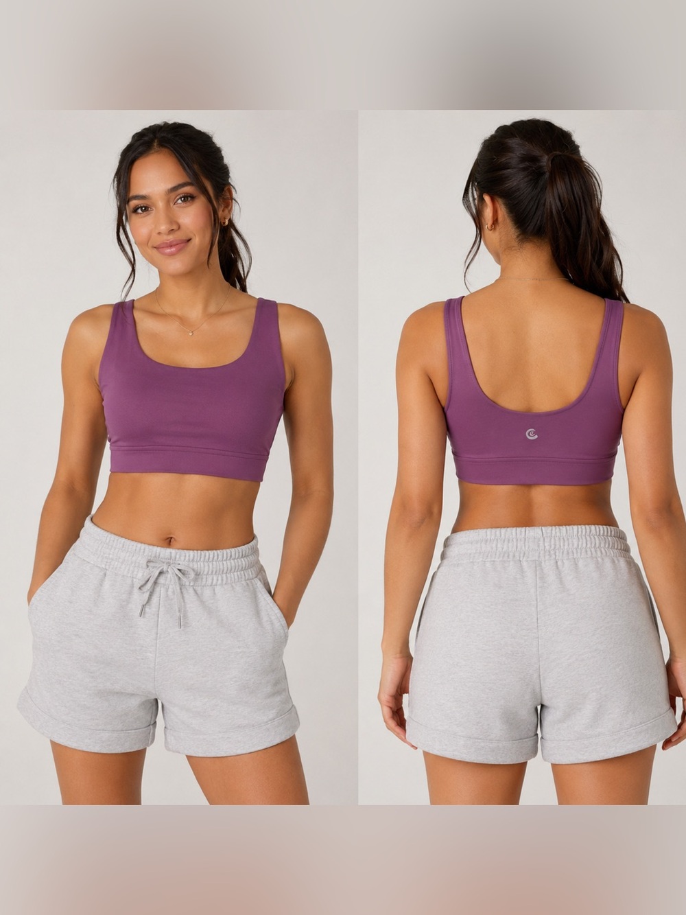 Johnny Was Sports Bra Women Large Endurance Scoop Pink Workout Yoga Size M